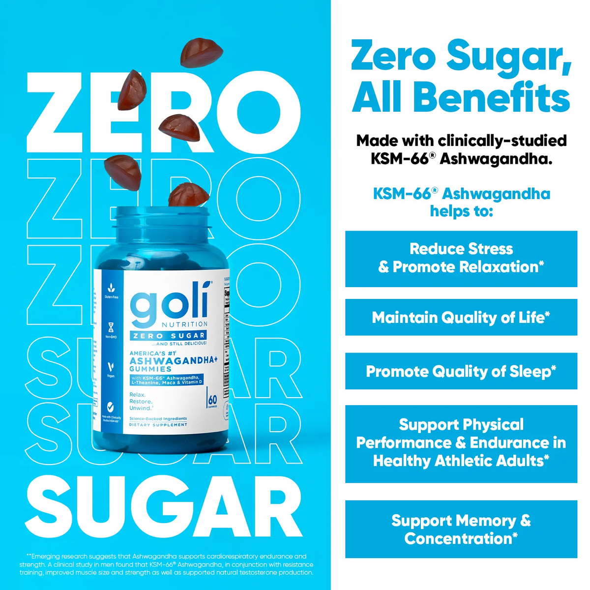 Zero Sugar Best Seller Trio - World'S First 3-In-1 Pre, Post, Probiotic, Apple Cider Vinegar with Vitamin B12 and Probiotics to Address Bloating, Ashwagandha & L-Theanine, Vitamin D Gummies. Gluten-Free, Vegan, Non-Gmo & Gelatin-Free